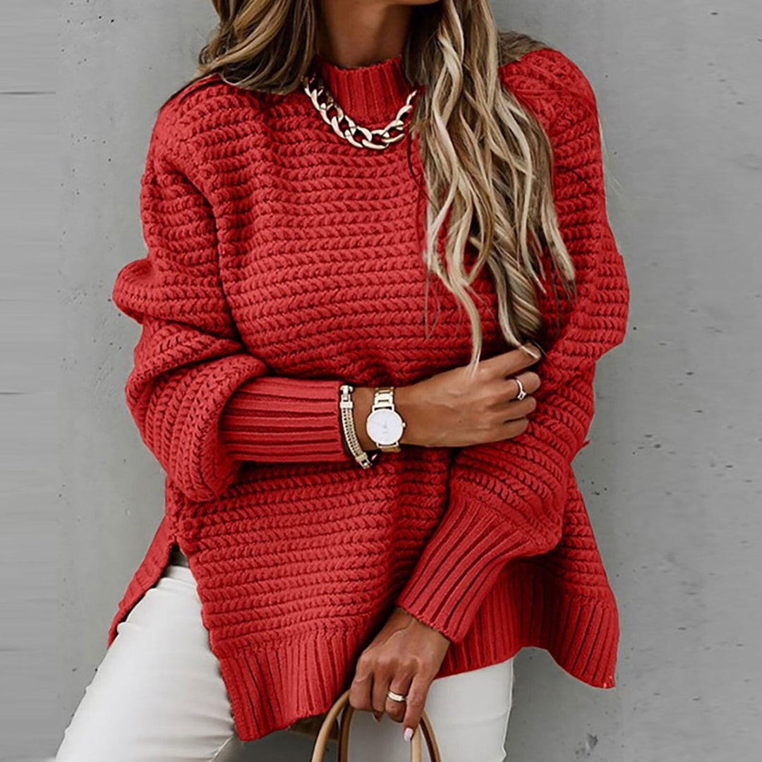 Kathleen | Chic Oversized Chunky Knit Turtleneck Sweater