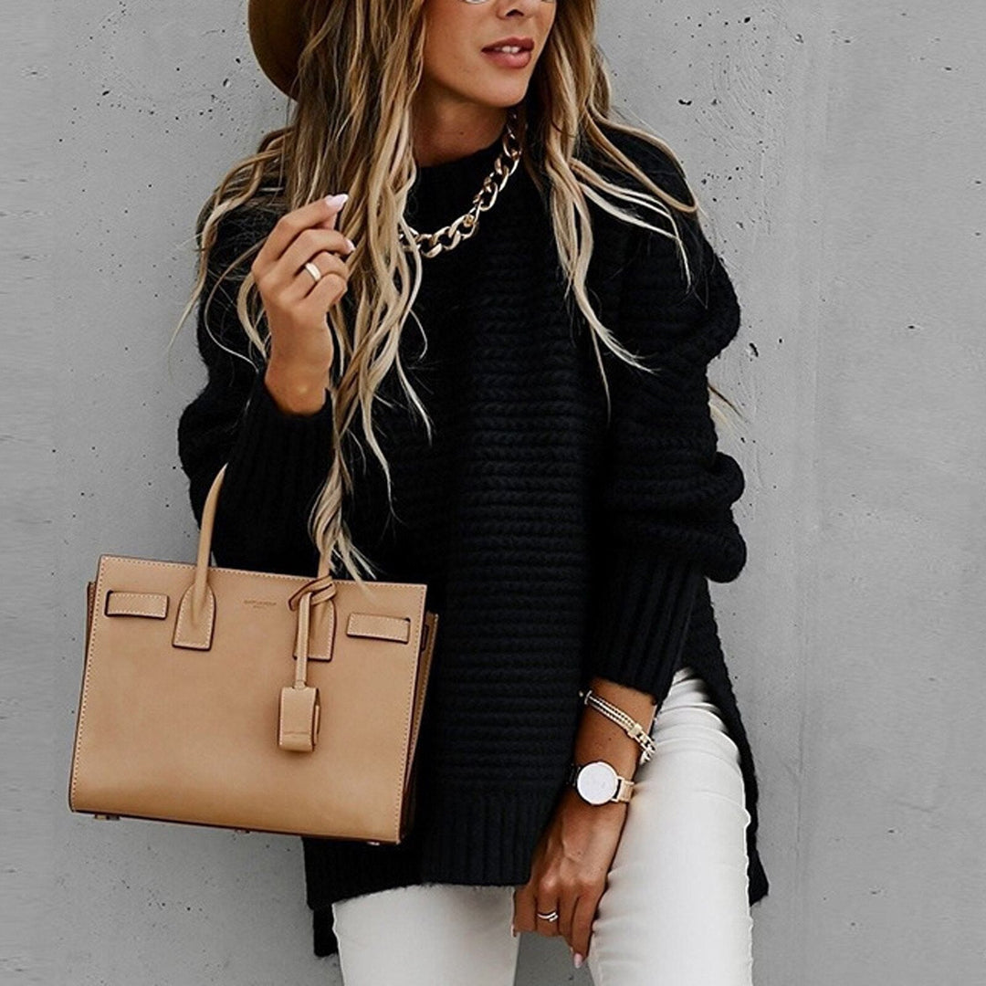 Kathleen | Chic Oversized Chunky Knit Turtleneck Sweater