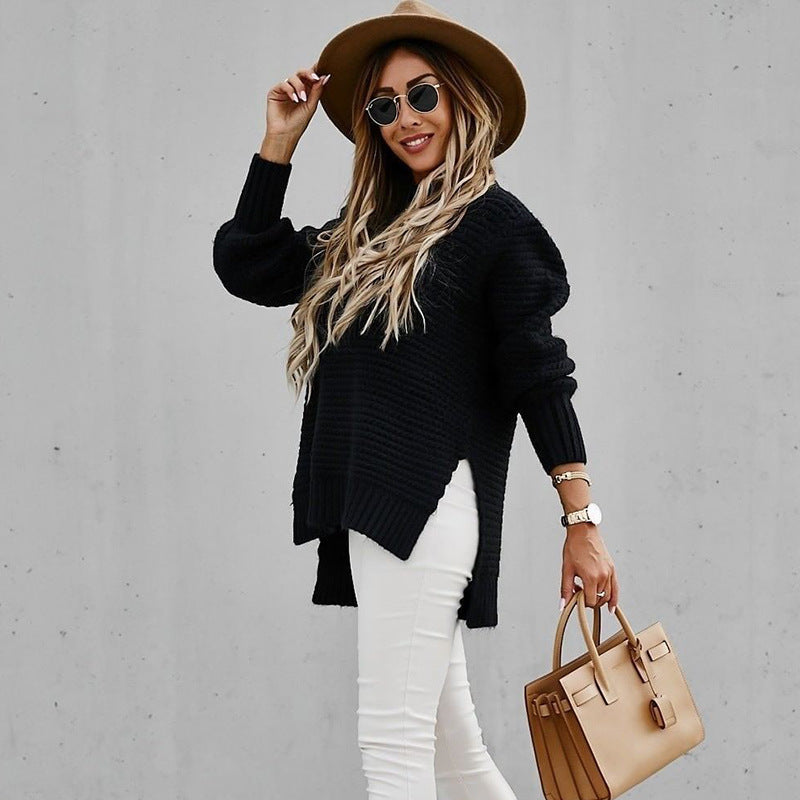 Kathleen | Chic Oversized Chunky Knit Turtleneck Sweater
