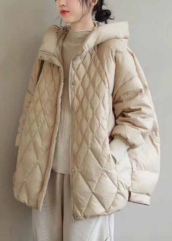 Kathleen | Classic Hooded Diamond Quilted Puffer Jacket
