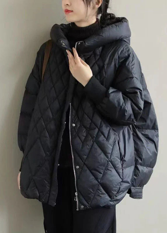 Kathleen | Classic Hooded Diamond Quilted Puffer Jacket