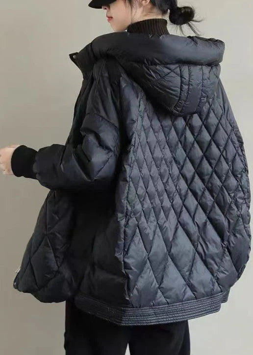 Kathleen | Classic Hooded Diamond Quilted Puffer Jacket