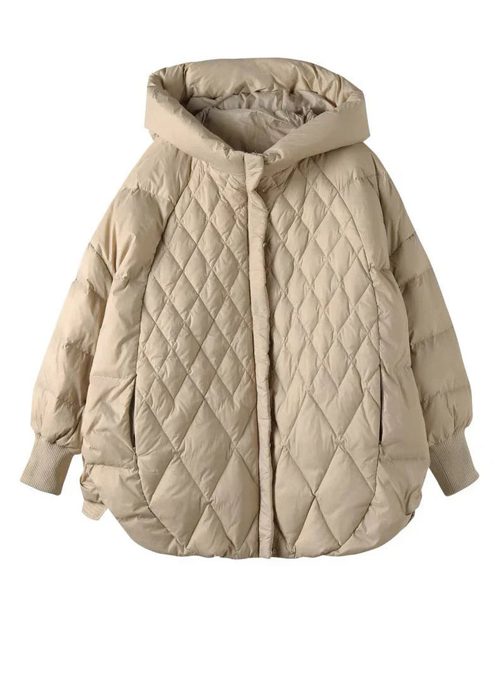 Kathleen | Classic Hooded Diamond Quilted Puffer Jacket