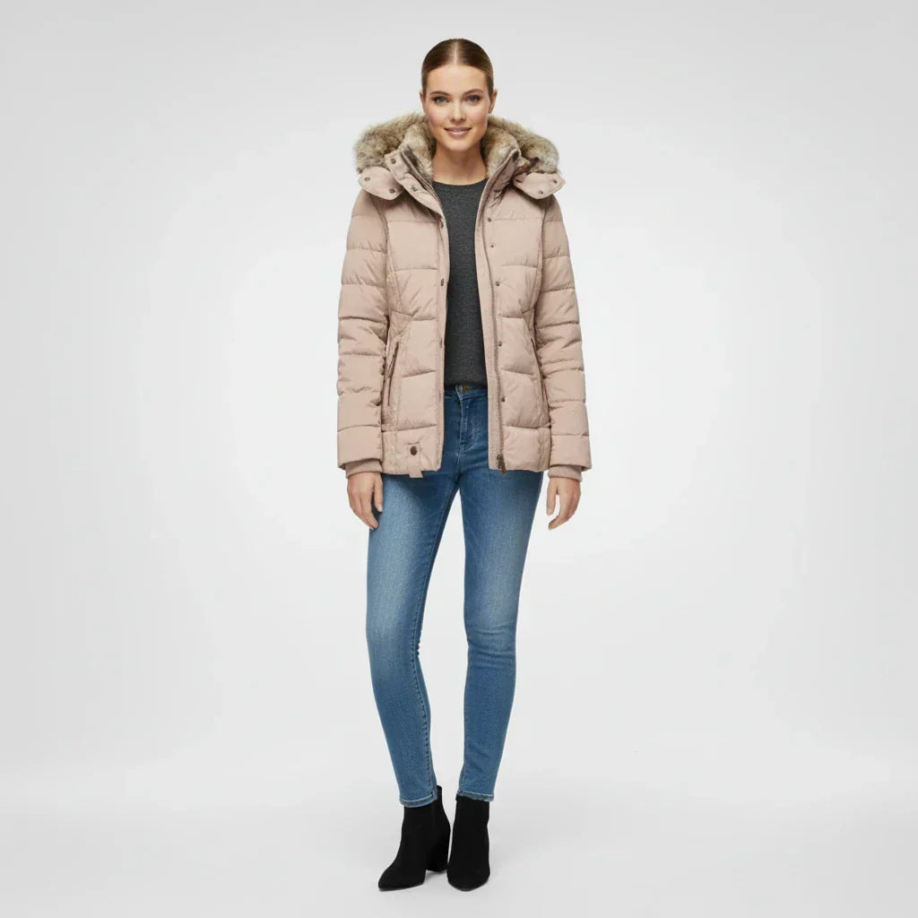 Kathryn | Chic Hooded Quilted Winter Puffer Jacket
