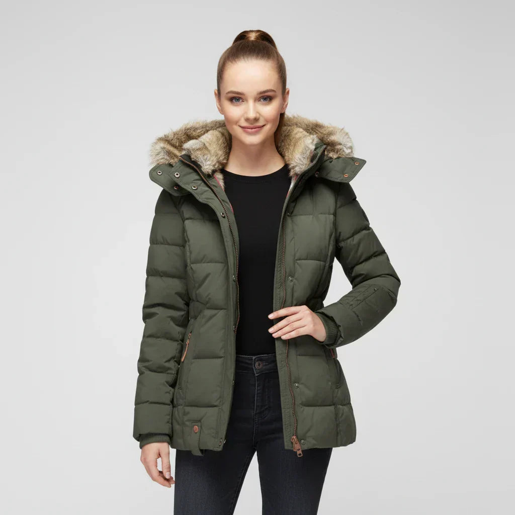 Kathryn | Chic Hooded Quilted Winter Puffer Jacket