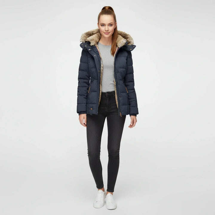 Kathryn | Chic Hooded Quilted Winter Puffer Jacket