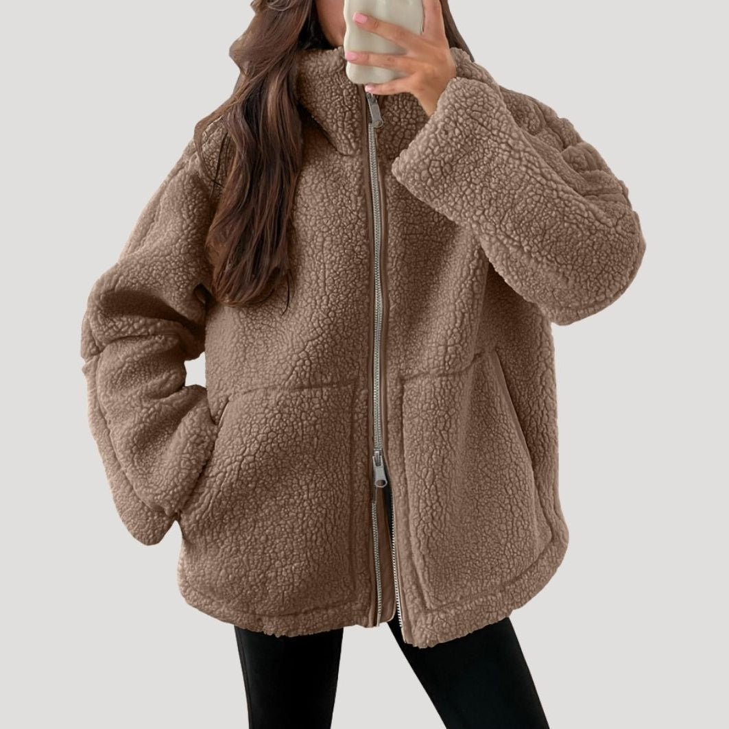Kathryn | Timeless Fluffy Sherpa Zip-Up Fleece Jacket