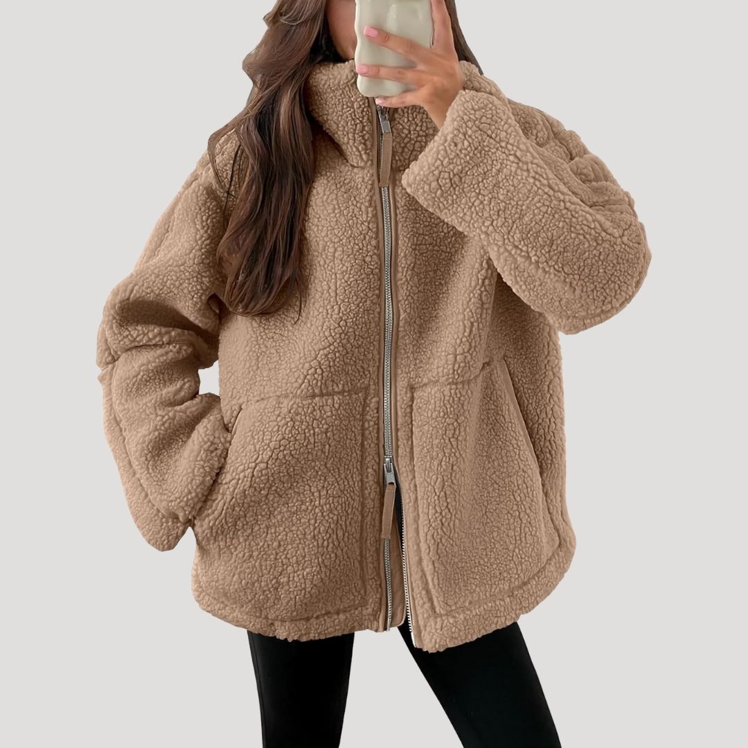 Kathryn | Timeless Fluffy Sherpa Zip-Up Fleece Jacket