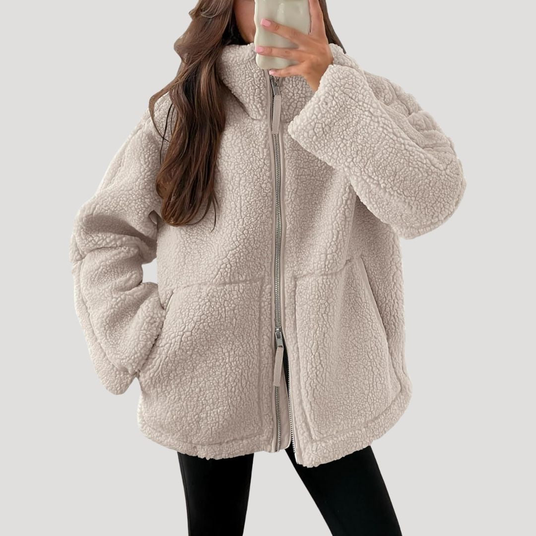 Kathryn | Timeless Fluffy Sherpa Zip-Up Fleece Jacket