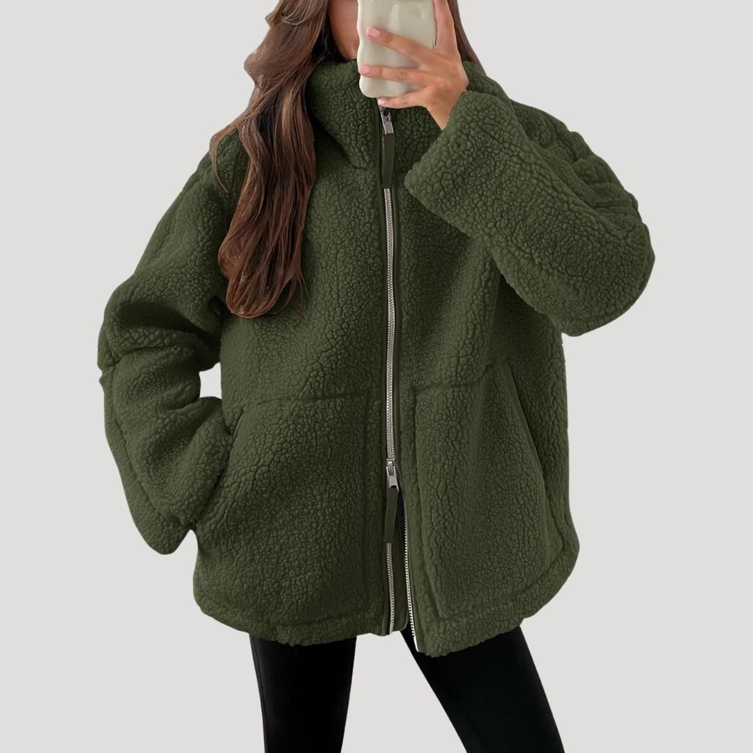 Kathryn | Timeless Fluffy Sherpa Zip-Up Fleece Jacket