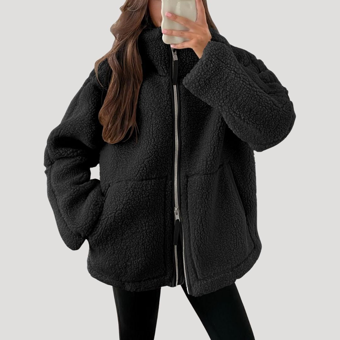Kathryn | Timeless Fluffy Sherpa Zip-Up Fleece Jacket