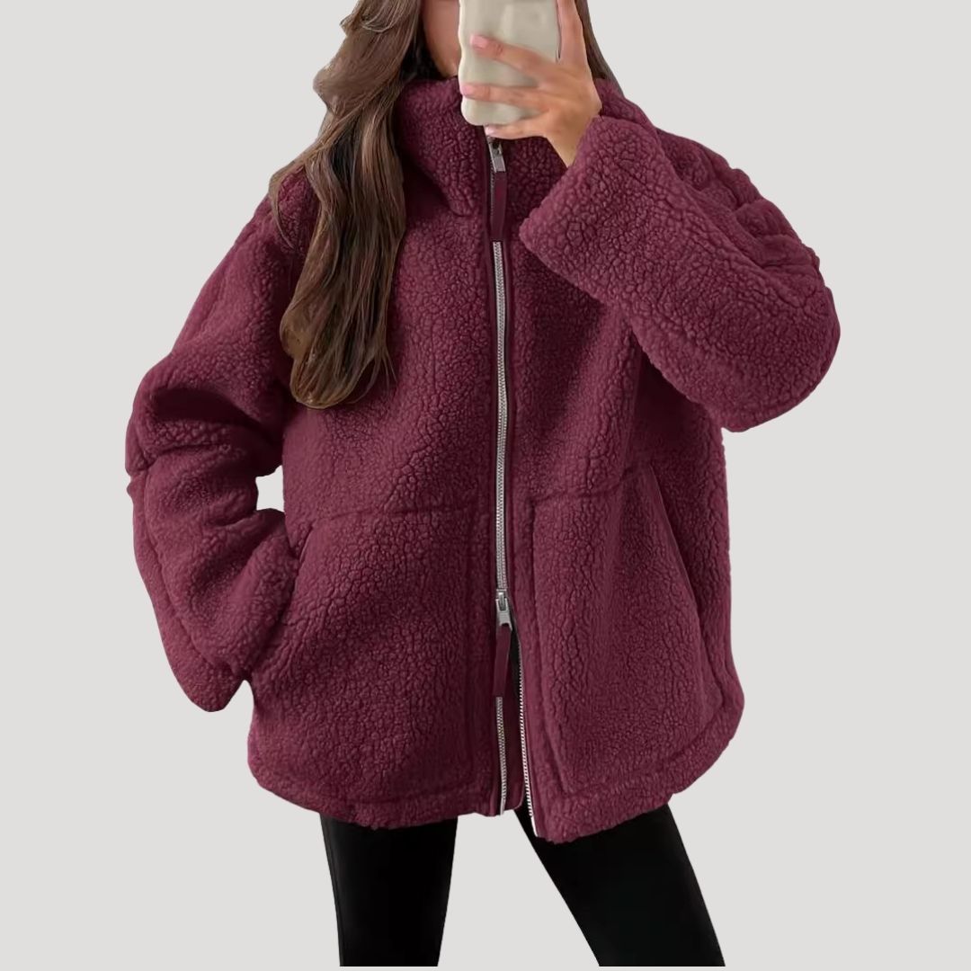 Kathryn | Timeless Fluffy Sherpa Zip-Up Fleece Jacket