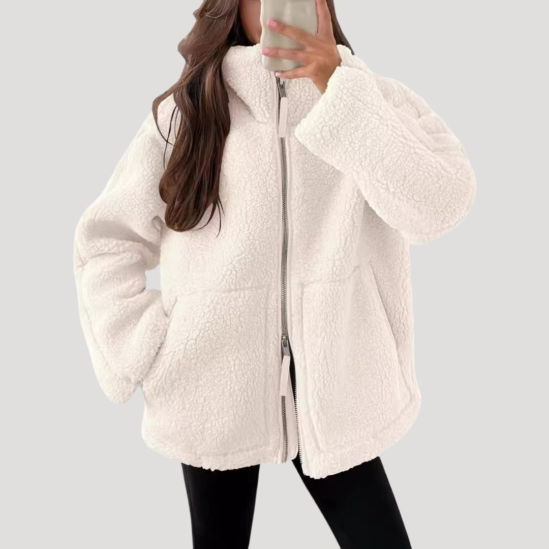 Kathryn | Timeless Fluffy Sherpa Zip-Up Fleece Jacket