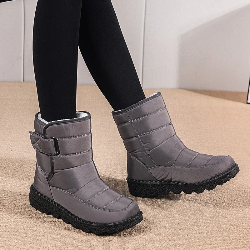 Kayla | Quilted Mid-Calf Winter Snow Boots