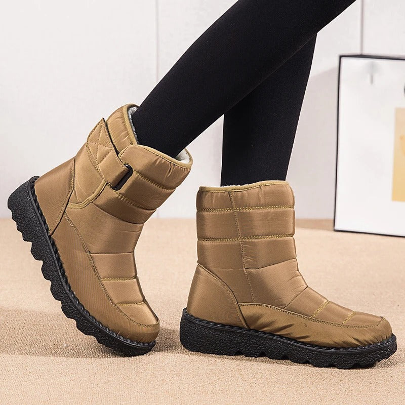 Kayla | Quilted Mid-Calf Winter Snow Boots