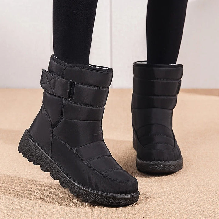Kayla | Quilted Mid-Calf Winter Snow Boots