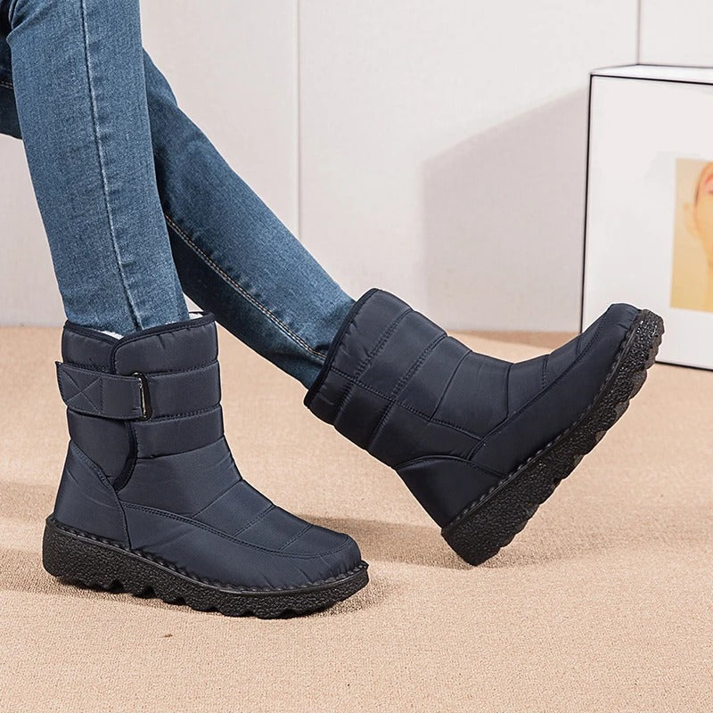 Kayla | Quilted Mid-Calf Winter Snow Boots