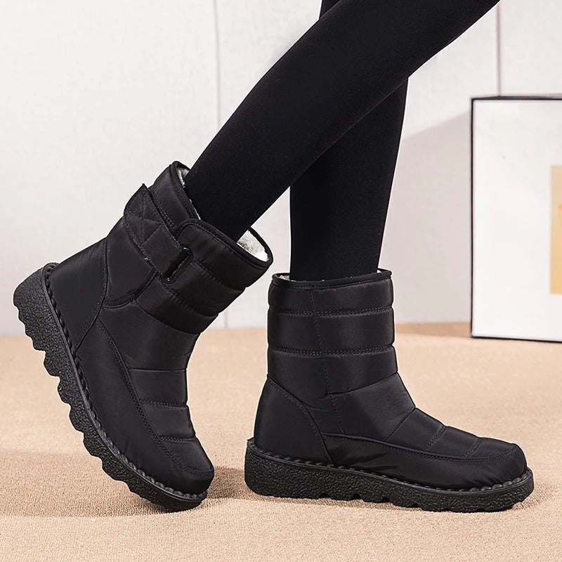 Kayla | Quilted Mid-Calf Winter Snow Boots