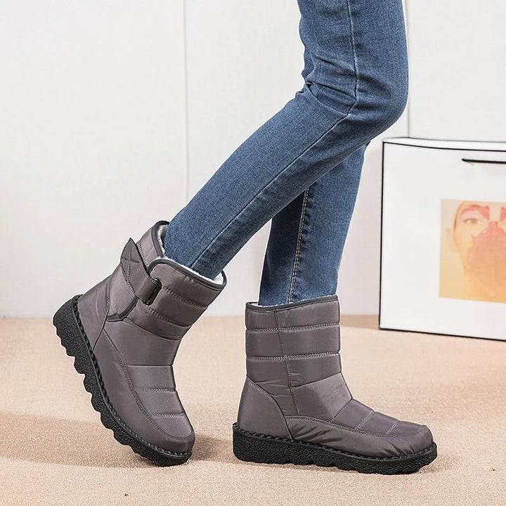 Kayla | Quilted Mid-Calf Winter Snow Boots