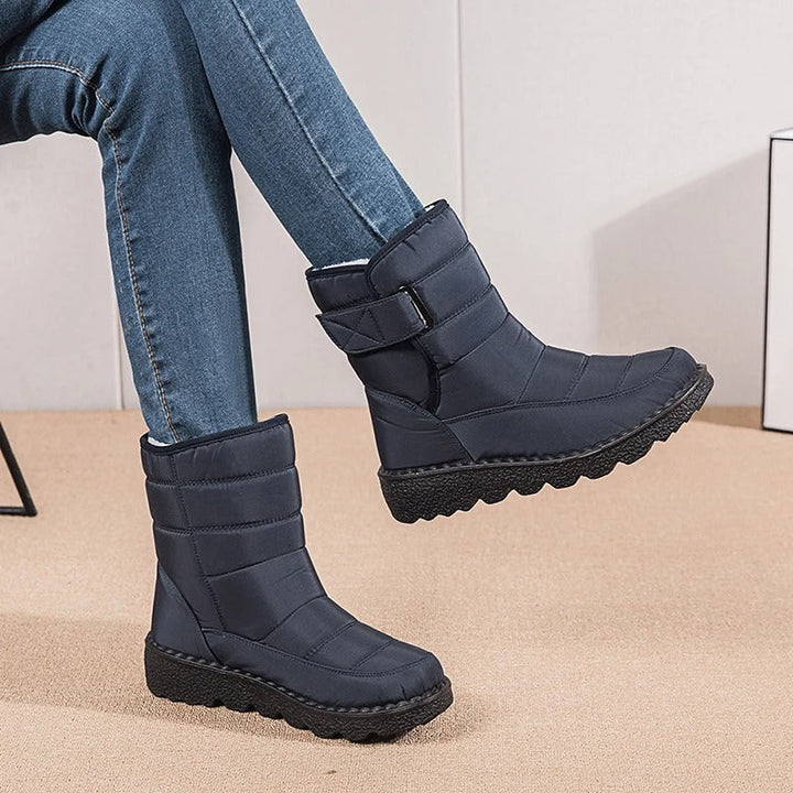 Kayla | Quilted Mid-Calf Winter Snow Boots