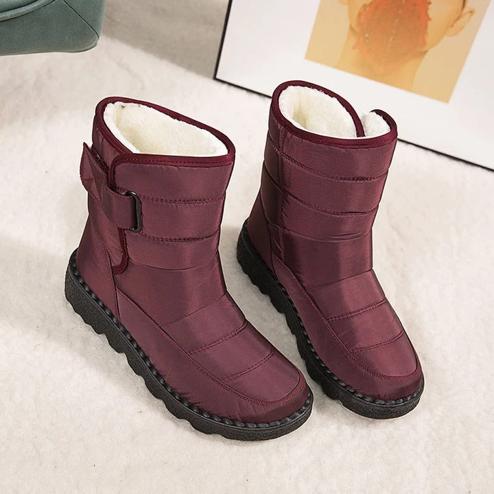 Kayla | Quilted Mid-Calf Winter Snow Boots