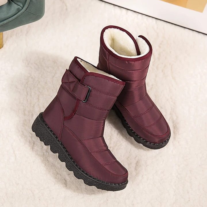Kayla | Quilted Mid-Calf Winter Snow Boots