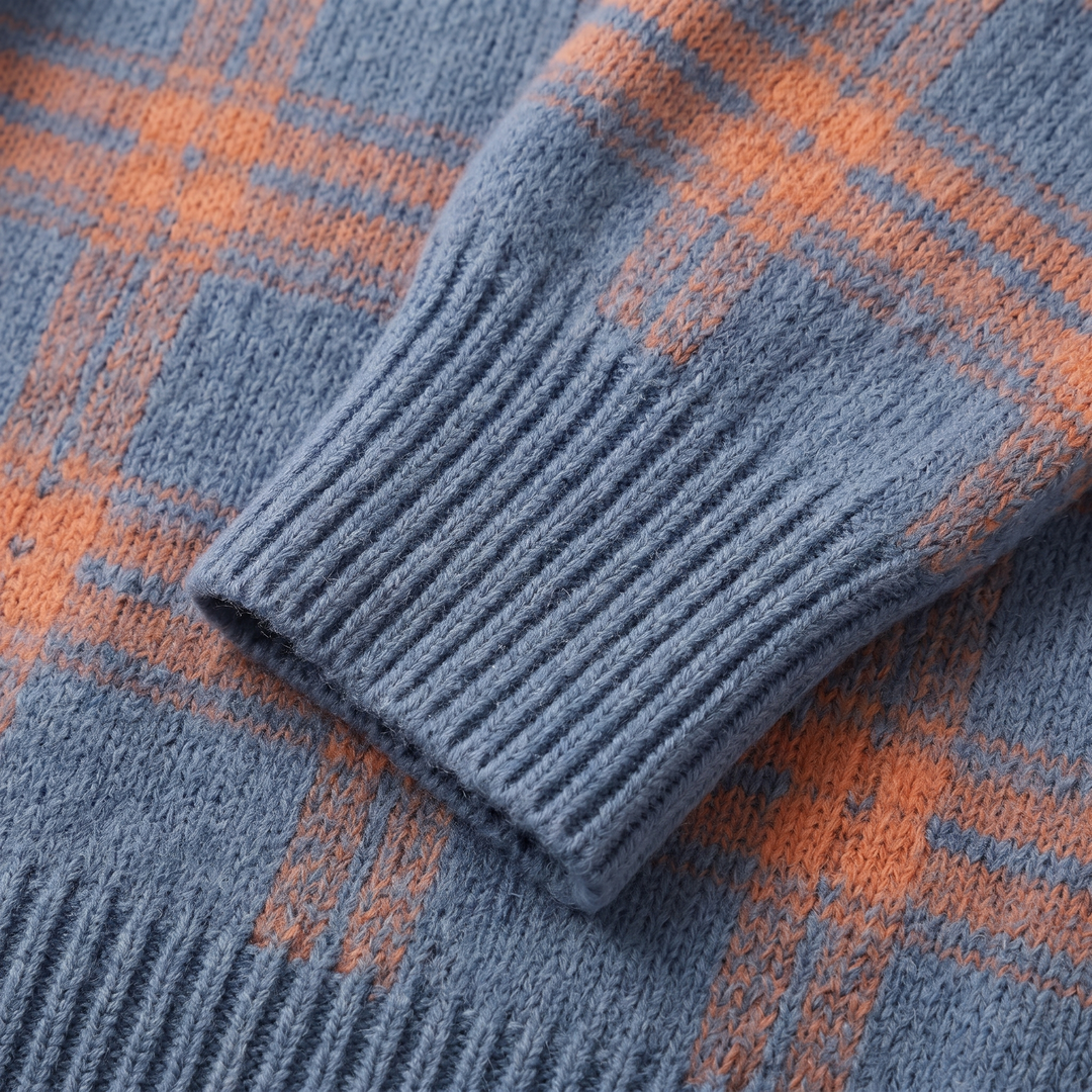 Kayla | Stylish Plaid Christmas Cardigan Sweater