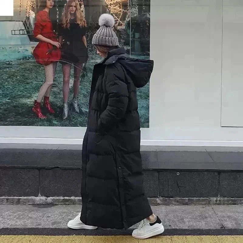 Kayla | Timeless Hooded Long Winter Puffer Jacket