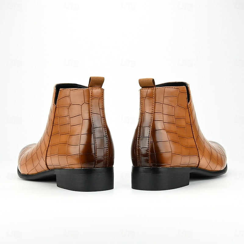 Keith | Relaxed Slip-On Chelsea Boots with Textured Finish