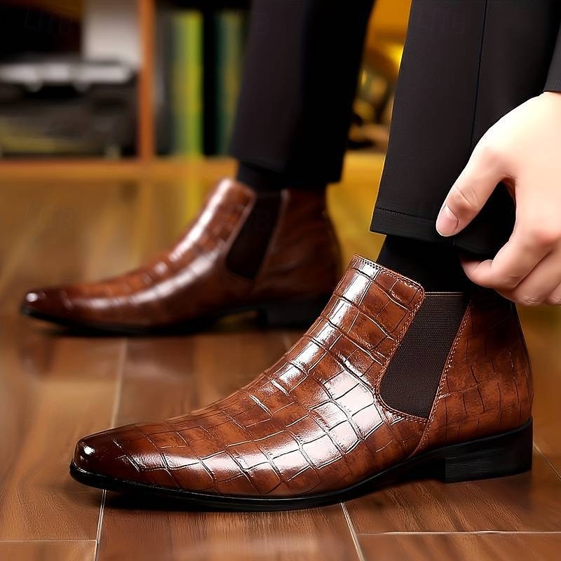 Keith | Relaxed Slip-On Chelsea Boots with Textured Finish
