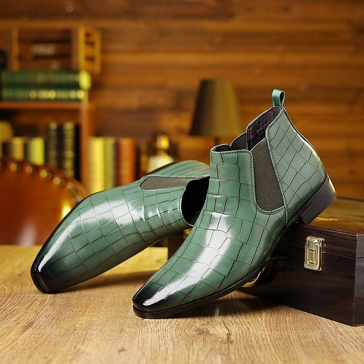 Keith | Relaxed Slip-On Chelsea Boots with Textured Finish