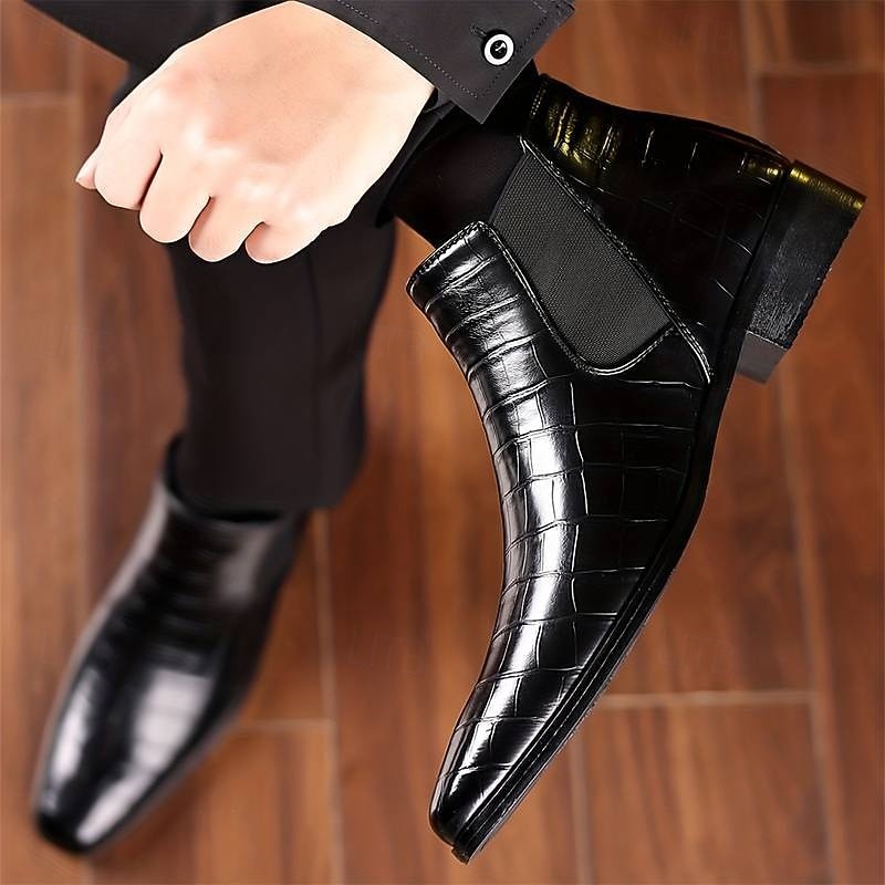 Keith | Relaxed Slip-On Chelsea Boots with Textured Finish