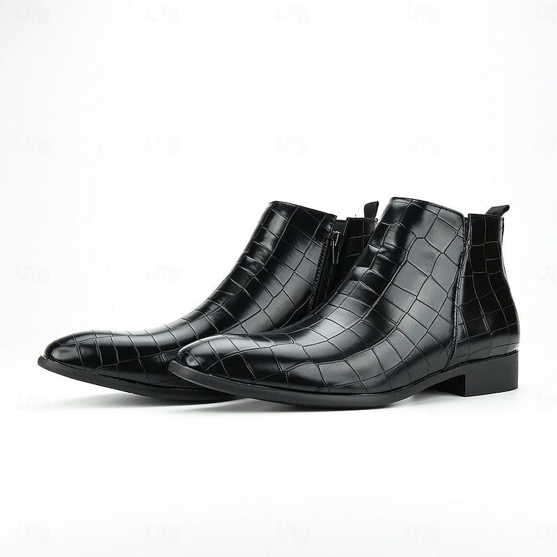 Keith | Relaxed Slip-On Chelsea Boots with Textured Finish