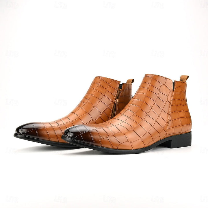 Keith | Relaxed Slip-On Chelsea Boots with Textured Finish