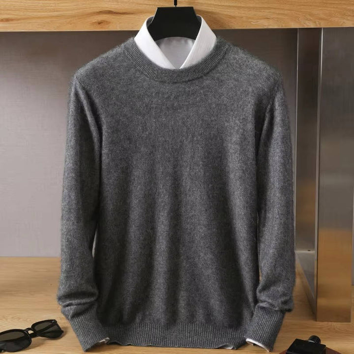 Kenneth | Ribbed Trim Crew Neck Pullover Mens Sweaters