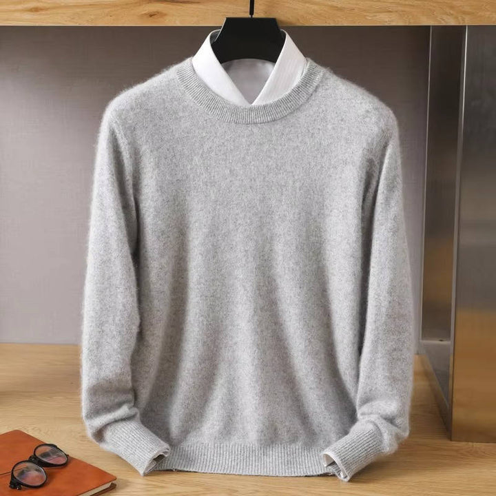 Kenneth | Ribbed Trim Crew Neck Pullover Mens Sweaters