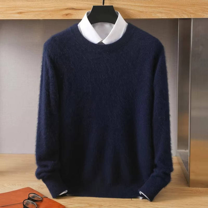 Kenneth | Ribbed Trim Crew Neck Pullover Mens Sweaters