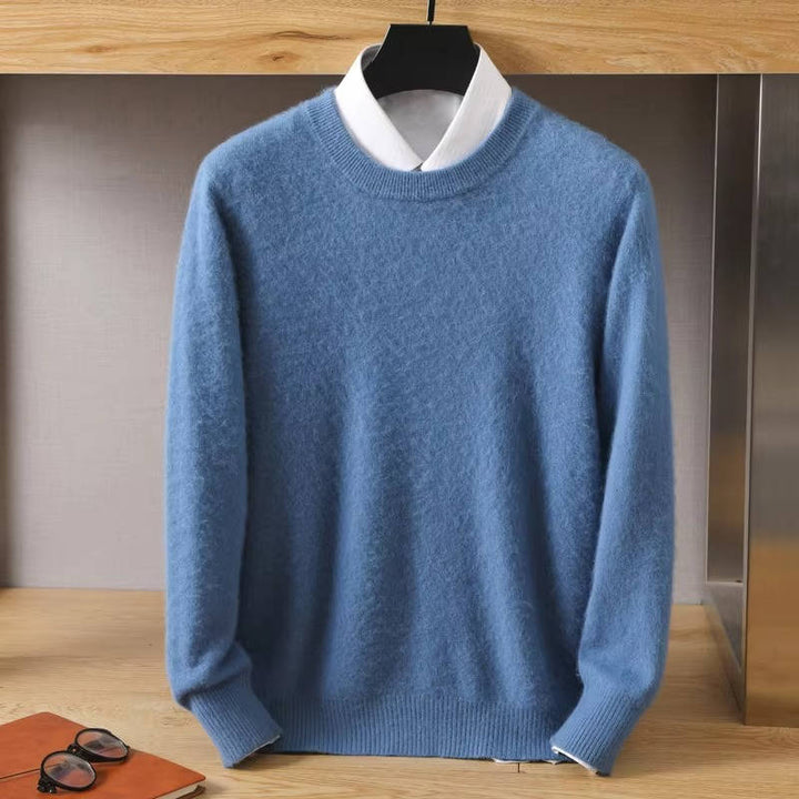 Kenneth | Ribbed Trim Crew Neck Pullover Mens Sweaters