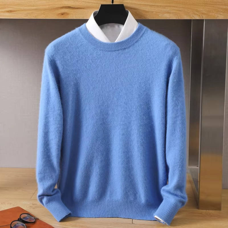Kenneth | Ribbed Trim Crew Neck Pullover Mens Sweaters