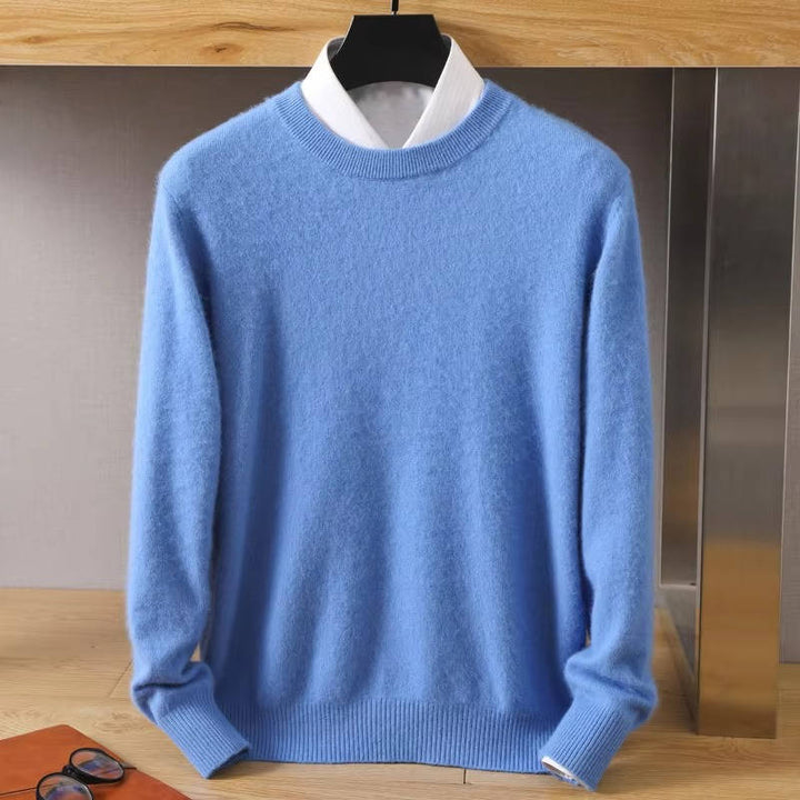 Kenneth | Ribbed Trim Crew Neck Pullover Mens Sweaters