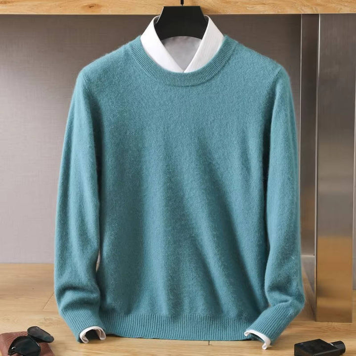 Kenneth | Ribbed Trim Crew Neck Pullover Mens Sweaters