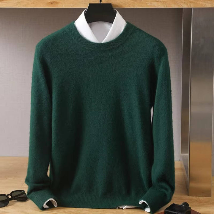 Kenneth | Ribbed Trim Crew Neck Pullover Mens Sweaters