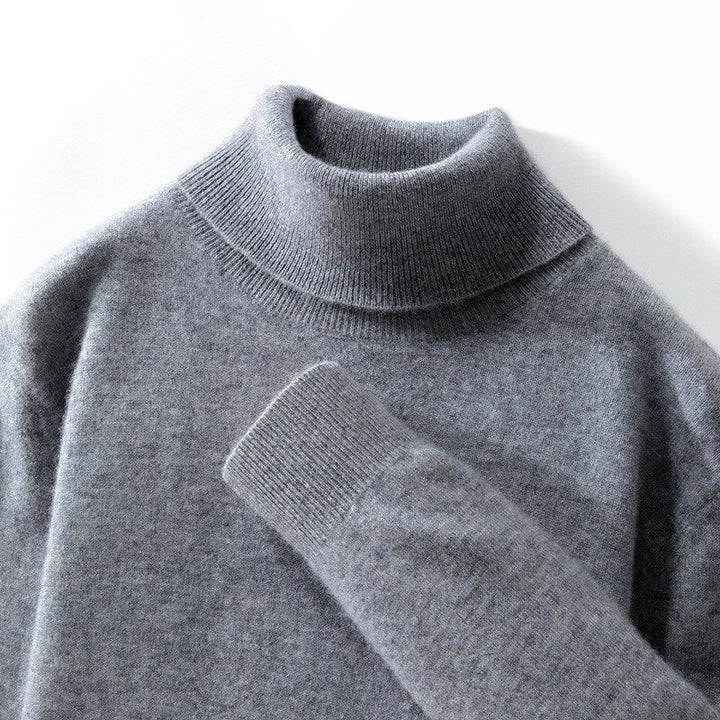 Kenneth | Stylish Fine Knit Long Sleeve Turtleneck Sweater