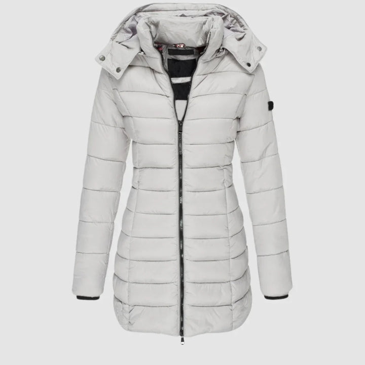 Kimberly | Chic Quilted Hooded Mid-Thigh Puffer Jacket