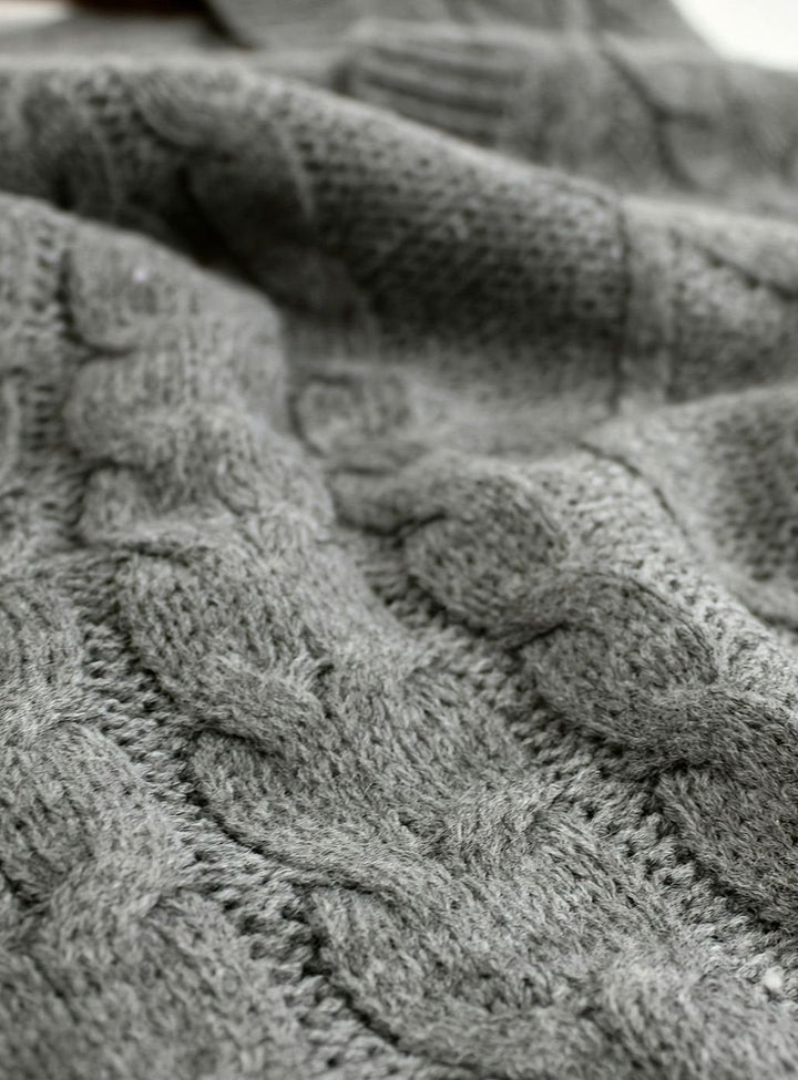Kimberly | Cozy Oversized Cable Knit V-Neck Sweater Vest