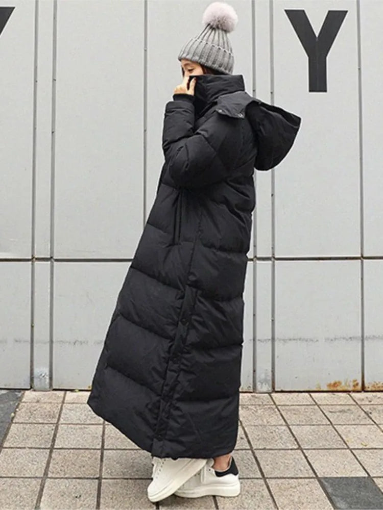 Kimberly | Stylish Hooded Maxi Winter Puffer Jacket
