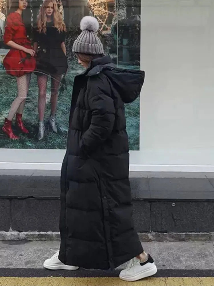 Kimberly | Stylish Hooded Maxi Winter Puffer Jacket