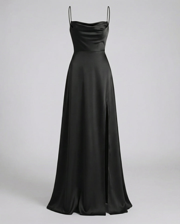 Kimberly | Timeless Cowl Neck Fall Wedding Guest Maxi Dress