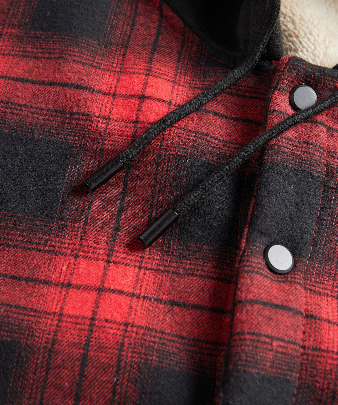 Larry | Classic Sherpa-Lined Hooded Plaid Flannel Jacket