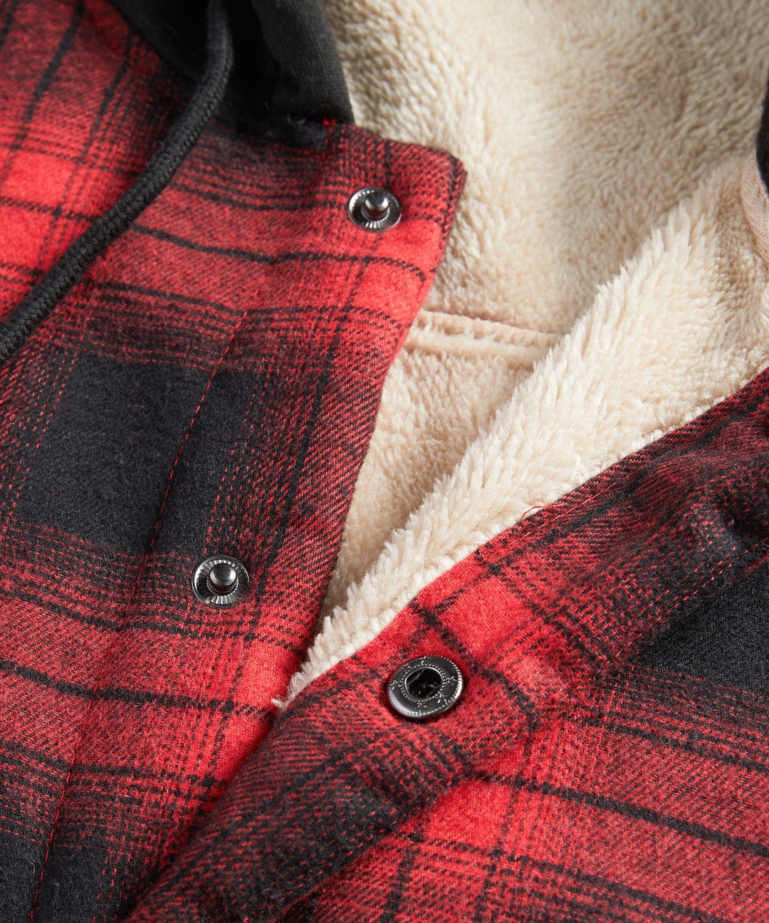 Larry | Classic Sherpa-Lined Hooded Plaid Flannel Jacket